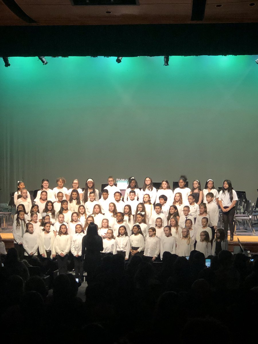 4th and 5th grade chorus on stage now! The CVS Winter Concert is AMAZING! <a href="/brewsterschools/">Brewster Central School District</a> @