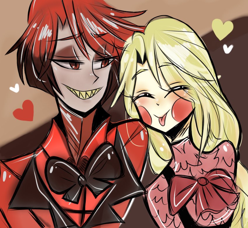 AmyBonnie4's tweet photo. #Hazbin_Hotel #Charlastor #Artbyme https://t.co/dxuHypbhwW