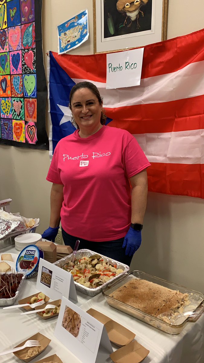 Gina representing Puerto Rico. Cambridge is lucky!#cambridgeelementary