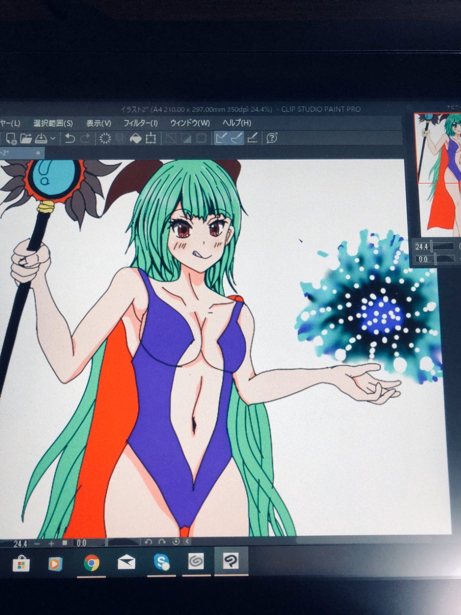 昨日の続き。とりあえず、デジ絵はまだ早そう。なんかいろいろと描けてない。アナログ練習の合間に楽しみながら発見していこうと思う。定期的にこの絵も直していきたい。 