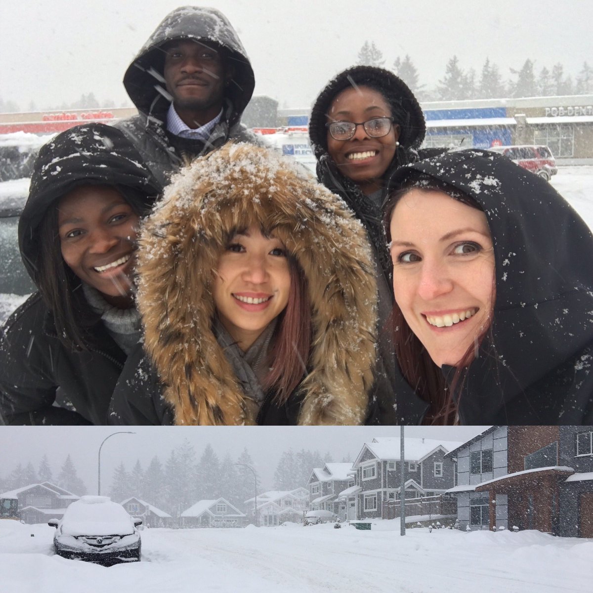 Team Parksville dusting off the snow and heading home! Drive safe everyone!