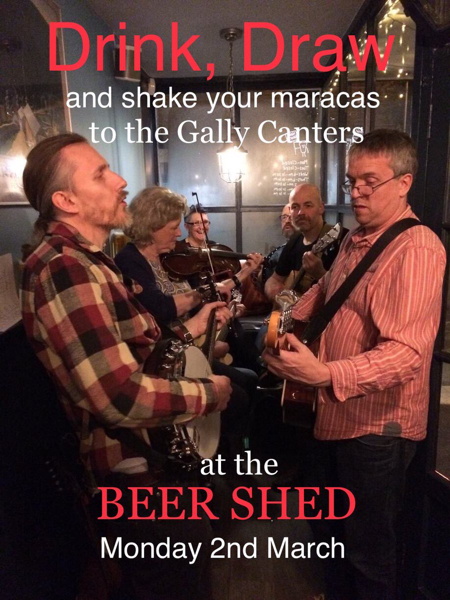 New date <a href="/BeerShed_NM/">Beer Shed</a> Music, drinking and drawing. Come!