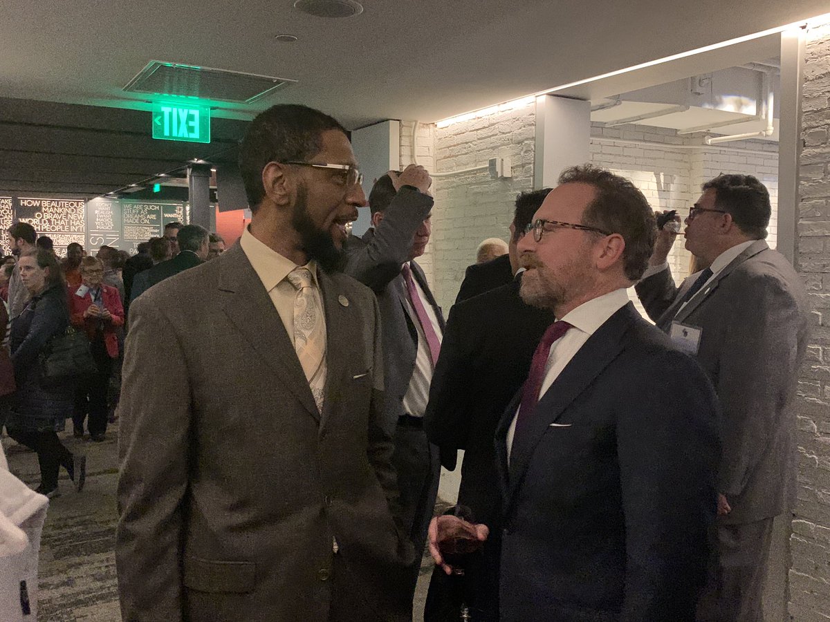 archbalt's tweet photo. Tonight the Archdiocese and @CC_MD are honoring the work of Ray Kelly @unbound_rck (left) at the first annual Faith in Baltimore event at Center Stage. #iamcatholic #faithinbaltimore https://t.co/wpZcQf1yOy