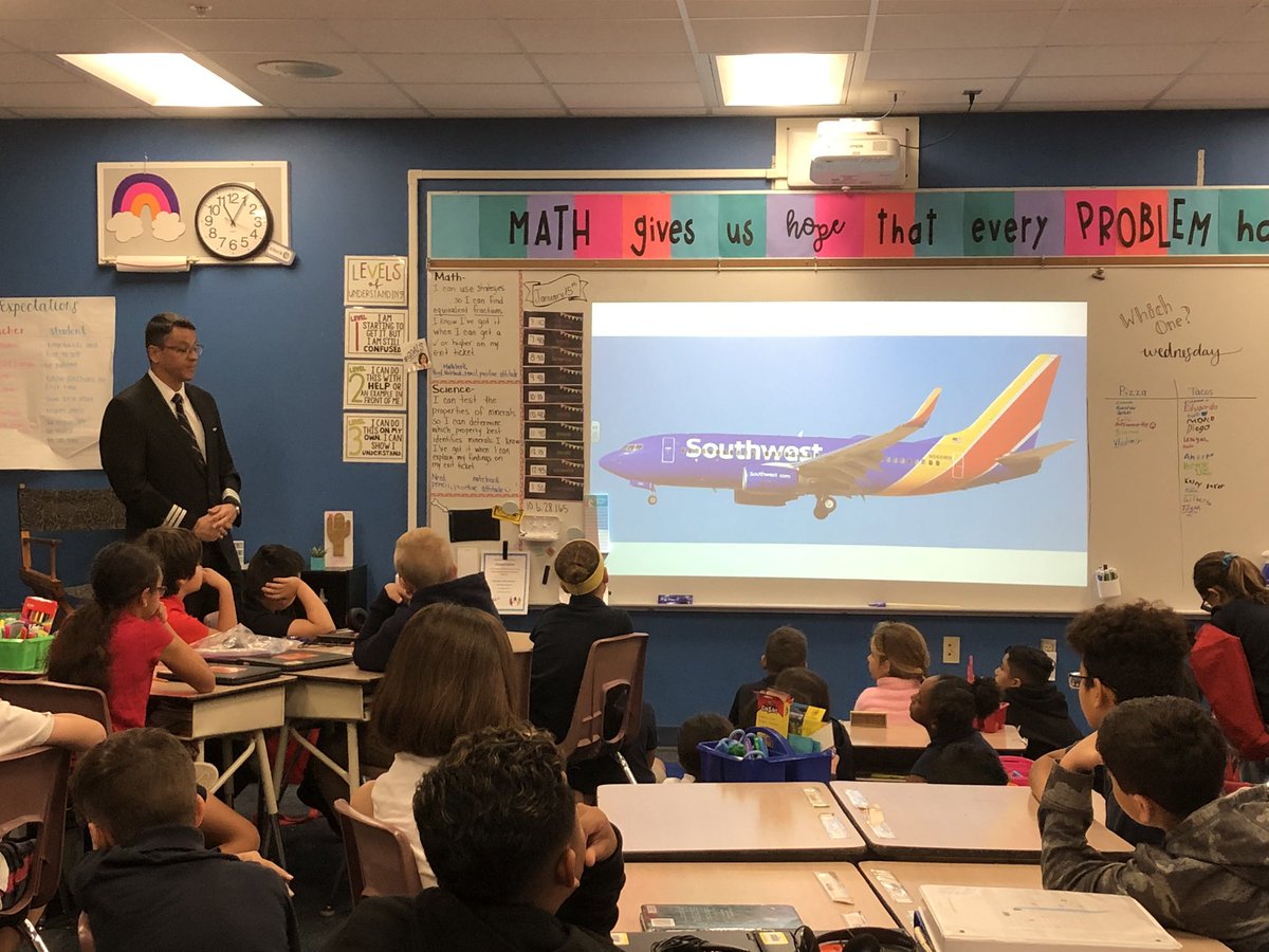 TamGranger's tweet photo. We had our first visit from @ottersnell our @SouthwestAir adopted pilot today!  The students were so engaged!       @CannellaElem @HCPSArea2 https://t.co/3fD1HPCosw