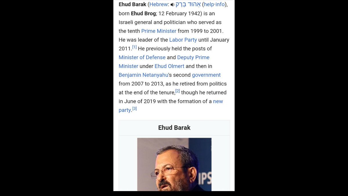 After Ehud Barak resigned as Prime Minister he went to work for EDS ( Electronic Data Systems )... https://en.m.wikipedia.org/wiki/Ehud_Barak 