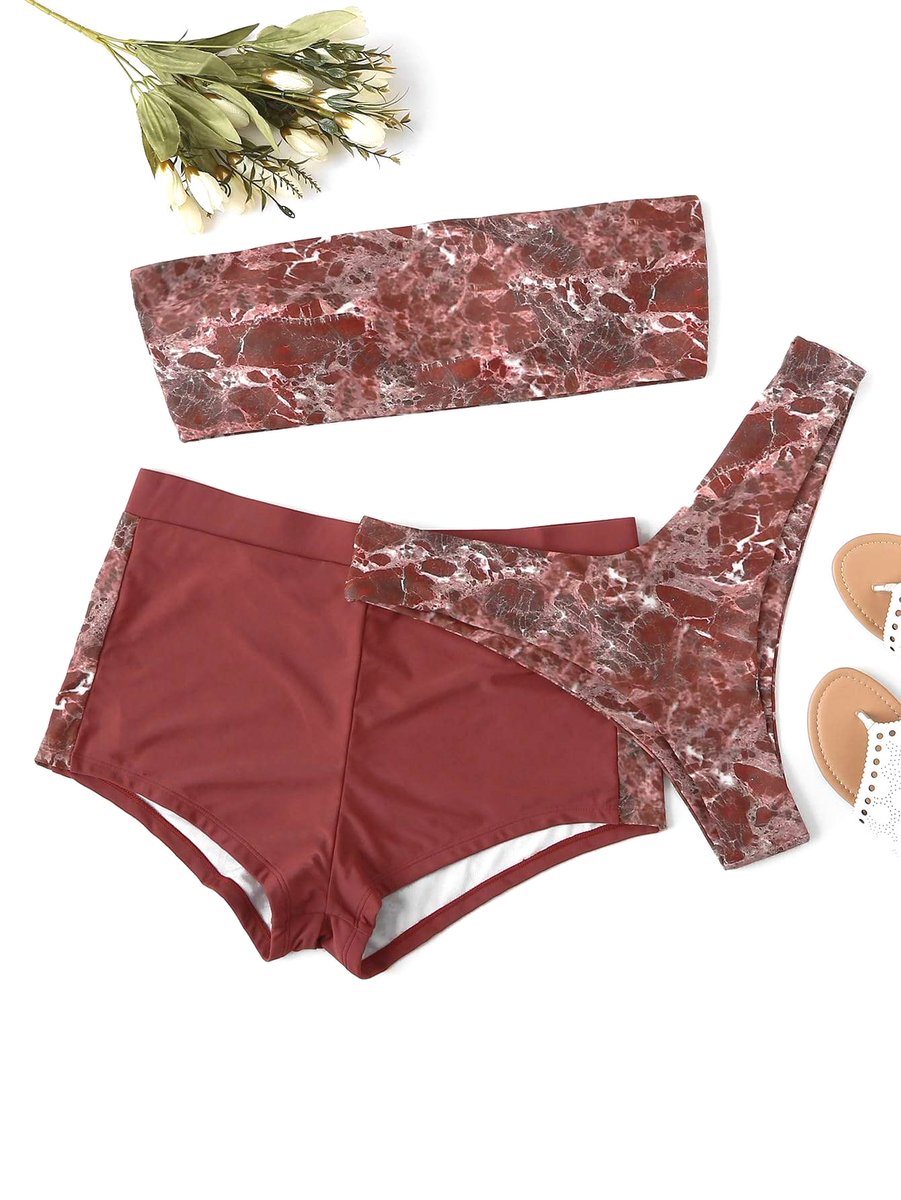 mbfplus's tweet photo. "Plus Size #Bikini of The Day" - Plus Size Burgundy Marble  Bandeau Three Piece #Bikini - https://t.co/c5PlecN1Or

#ineedatan #plusandproud #midlifeblogger #aboutthatcurvylife https://t.co/EIs0NdgC3n
