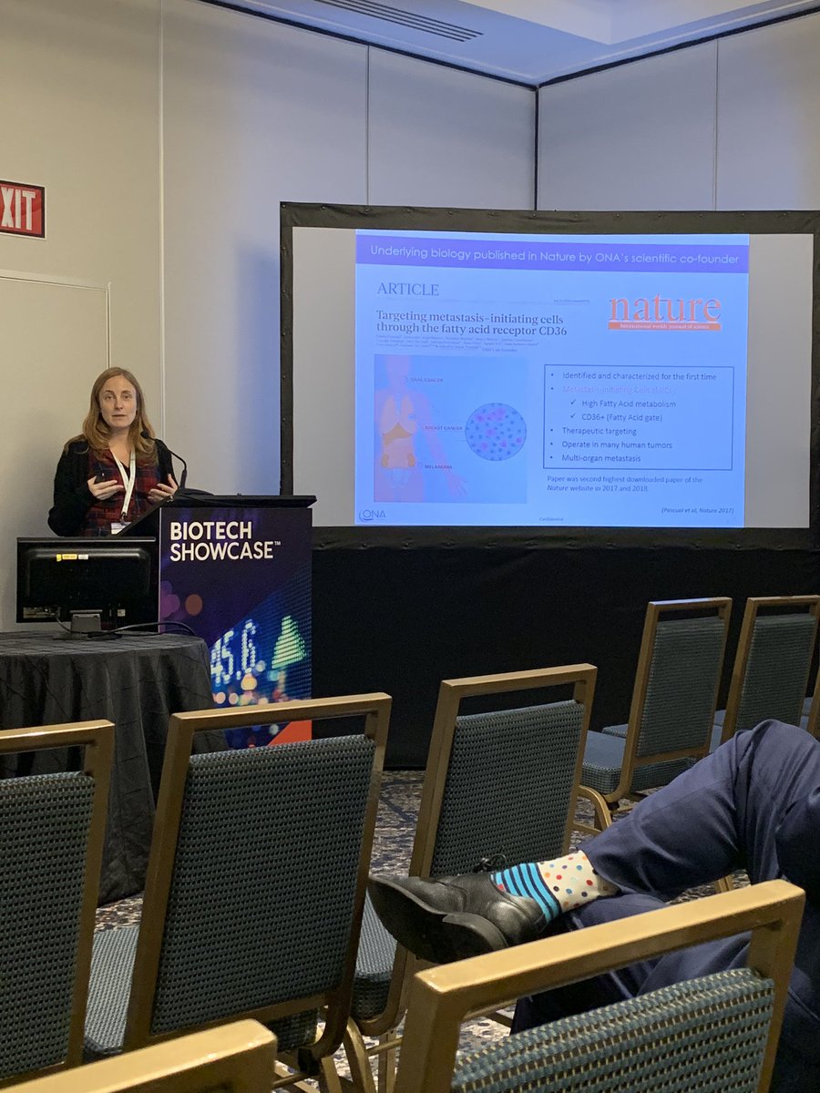 AsabysPartners's tweet photo. @valerievh001 pitch on @OnaTherapeutics at the #BiotechShowcase in #SFO2020 https://t.co/DsjGqKLEbP
