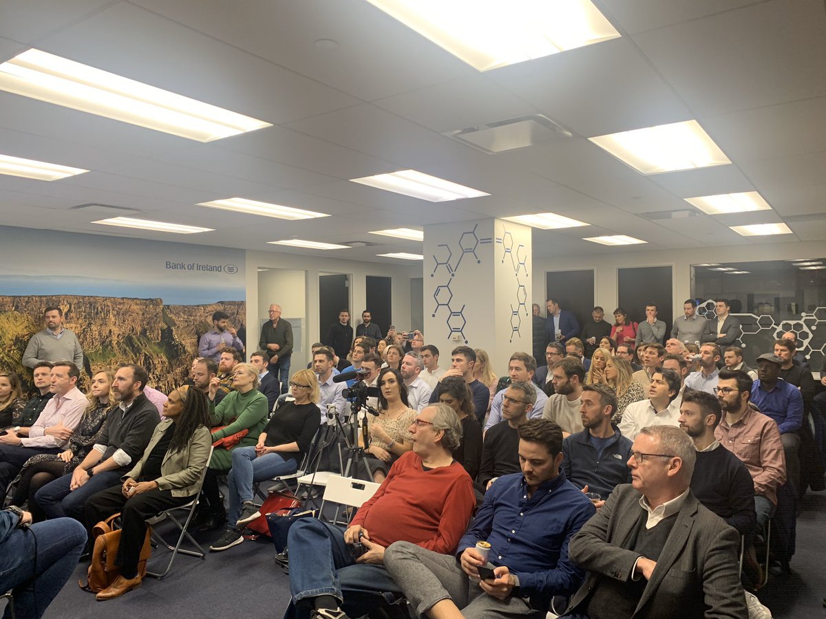 SlattCat's tweet photo. Back with a big crowd for our first event with @digitalirish of 2020! Looking forward to hearing @nigeleccles https://t.co/jgrj8yrrQf