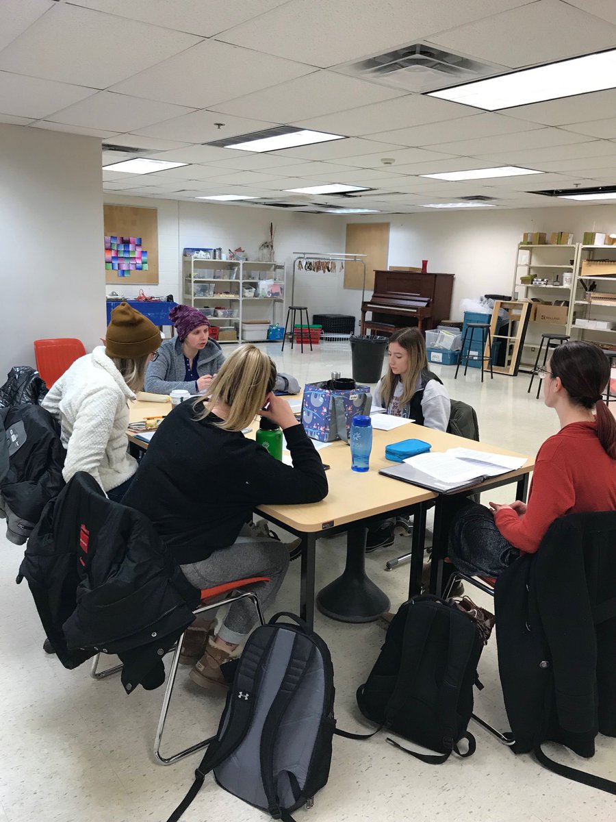 Our future teachers using a Socratic Discussion to wrestle with tough educational concepts.