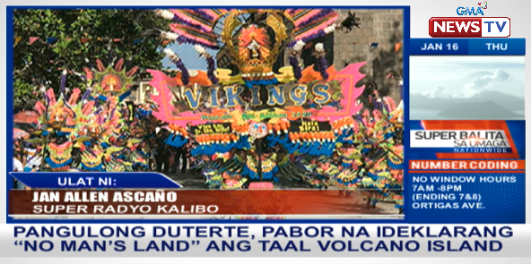 dzbb's tweet photo. Mga taga-Kalibo, Aklan, handang-handa pa rin sa Ati-Atihan Festival sa kabila ng dinanas na pinsala mula sa bagyong #UrsulaPH. | via Jan Allen Ascaรฑo, Super Radyo Kalibo https://t.co/I0h5gR7svX