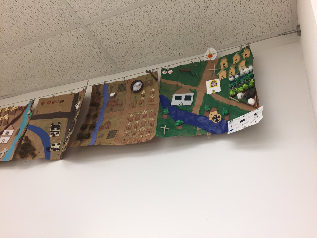 MarthaWild2's tweet photo. So proud of my language arts Ss whose work is displayed at Midlothian Library — maps of the settings and masks of characters https://t.co/CEahYzTPqx