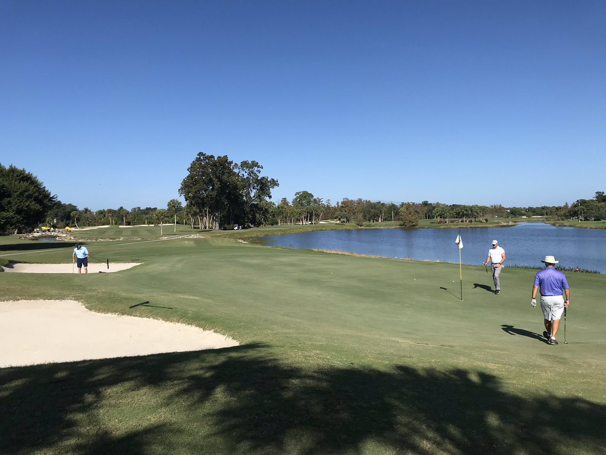 CaspioTurf's tweet photo. Got to go back to Fort Myers’ best kept secret #cypresslakegolfclub.  Place is immaculate #firmandfast and has some of the tightest turf around.  @BryceKoch12, David, and the rest of the team have it dialed in!  Don’t pass this one up #gcsaa #swfl #FortMyers https://t.co/aKQRF7gjqI