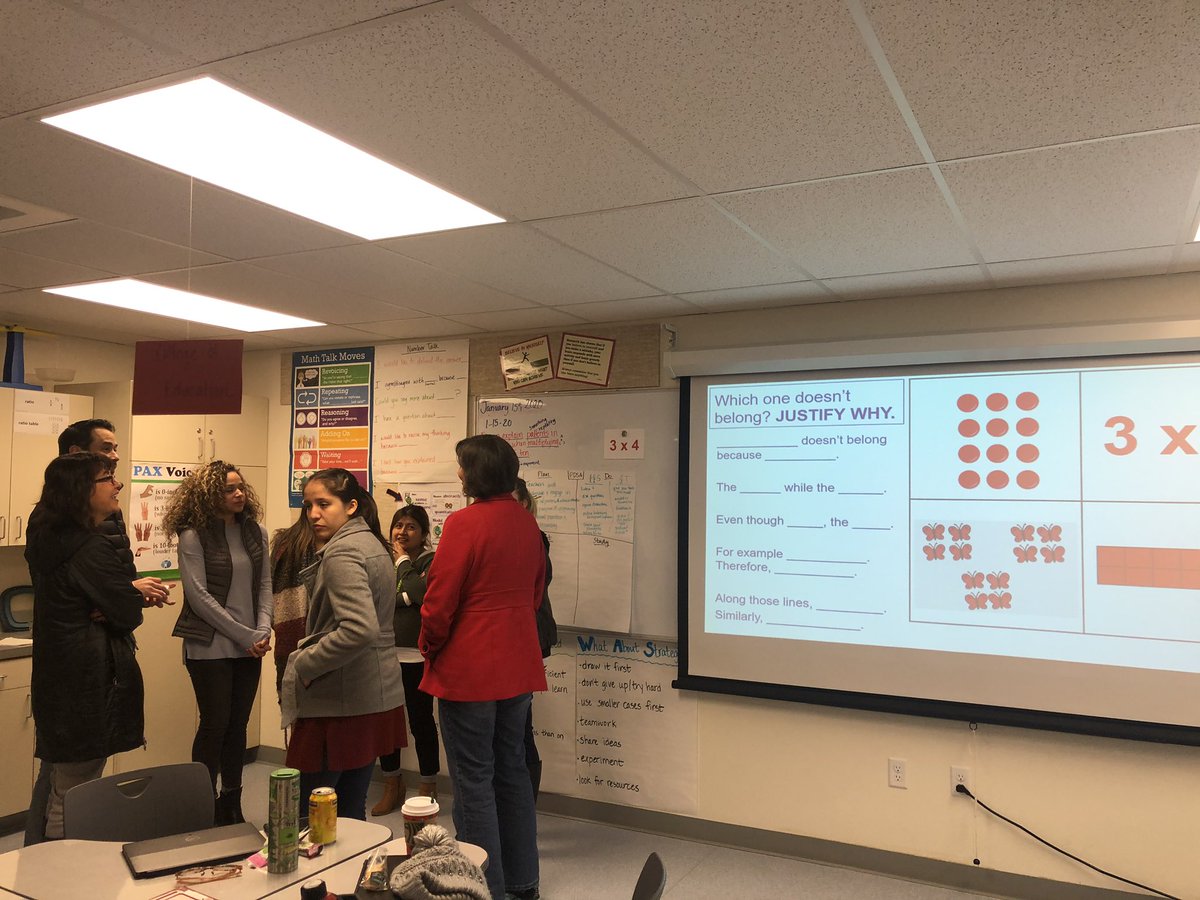 mathchef's tweet photo. Teachers getting their learning on with a PDSA and WODB. #mathconnectsus https://t.co/EvTJeE6gzR