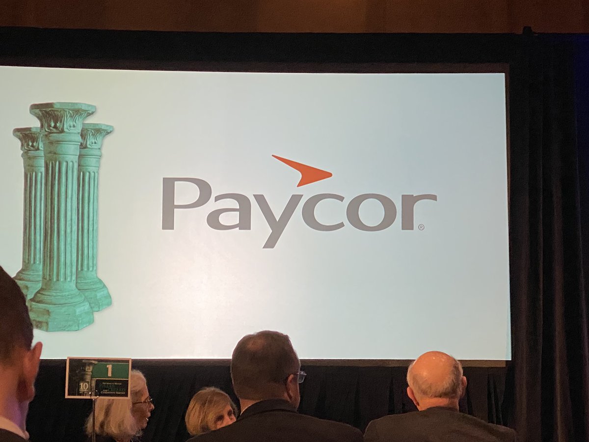 klcrone's tweet photo. @PaycorInc’s 2K Associates make Community Partners a wildly successful, employee-led volunteer organization. Celebrating @medmutual #PillarAward for community service. #paycoritforward https://t.co/XLiArDzAqV