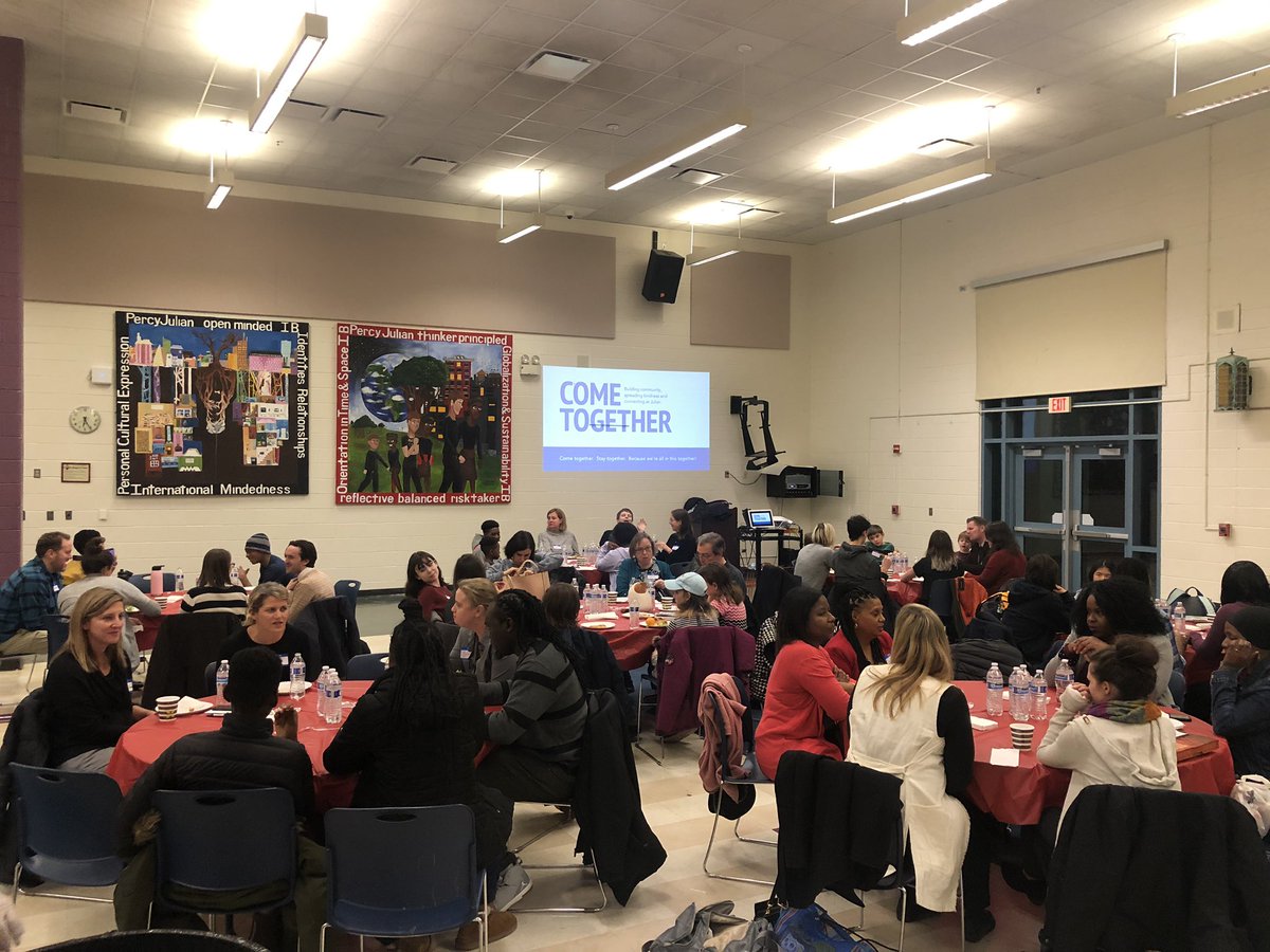 Great turnout for our “Come Together” event at Julian Middle School this evening. #oakpark97 #julianworks