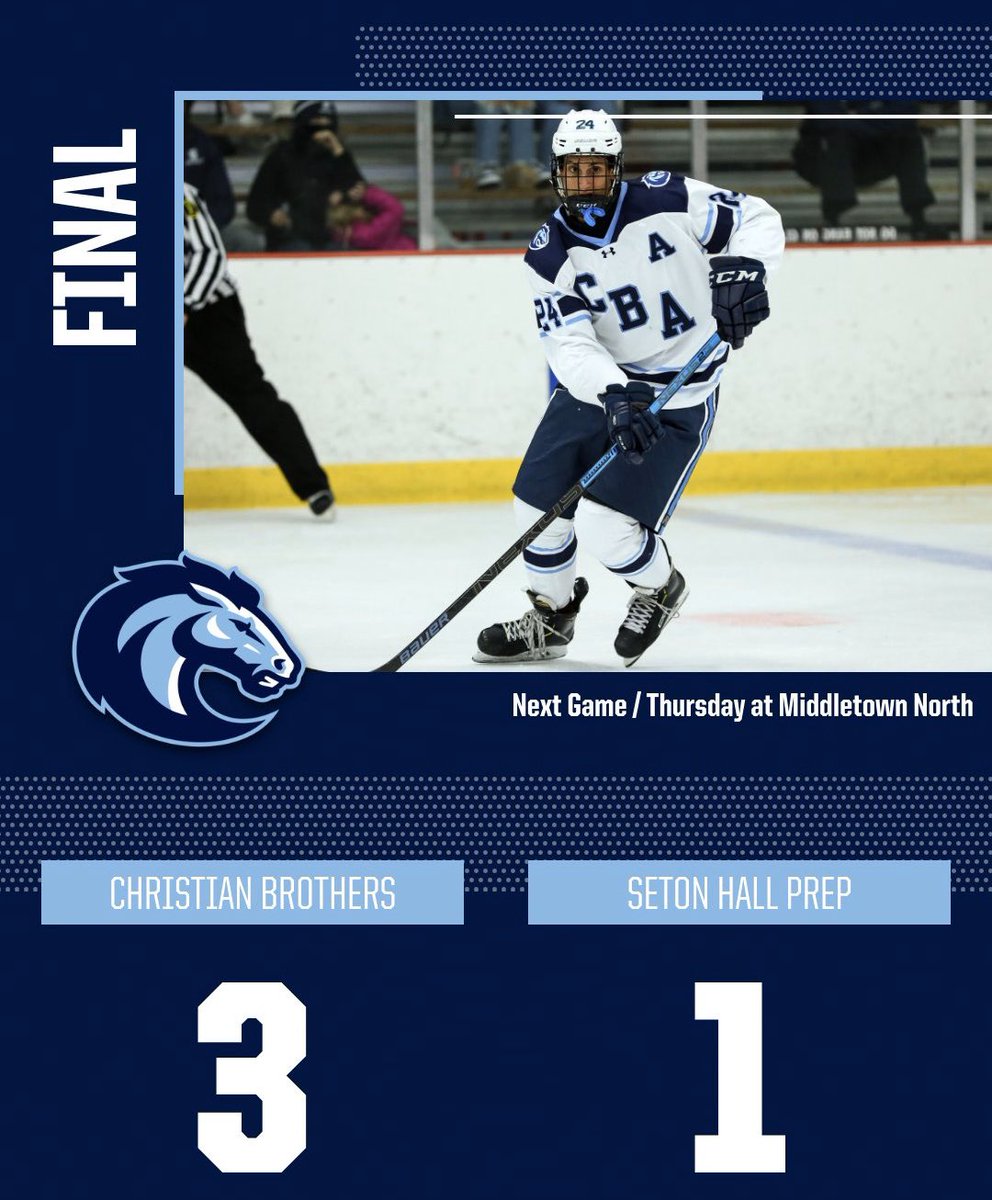 CBAColts's tweet photo. Big home win for the No. 1 Colts!

CBA defeats Seton Hall Prep for the second time this season behind goals from Kyle Contessa, Evan Brown and Colin Grable! #WeAreCBA https://t.co/fwGA2TKmFr