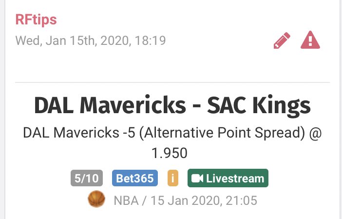 FtipsR's tweet image. Segundo pick #NBA

#MFFL handicap -5
Momio: 1.95
Porcentaje: 5%