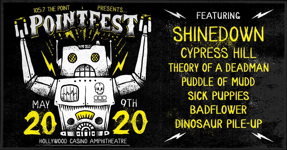 Central Mo News (@centralmonews) on Twitter photo St. Louis rock station <a href="/1057thePoint/">105.7 The Point</a> announced #Pointfest2020 yesterday. The weekend will include two shows featuring <a href="/Shinedown/">SHINEDOWN</a> <a href="/cypresshill/">Cypress Hill ™</a> <a href="/FFDP/">Five Finger Death Punch</a> <a href="/paparoach/">Papa Roach</a> and many more! Check out the details inside, including when the tickets go on sale!
bit.ly/3ahYumq St. Louis rock station <a href="/1057thePoint/">105.7 The Point</a> announced #Pointfest2020 yesterday. The weekend will include two shows featuring <a href="/Shinedown/">SHINEDOWN</a> <a href="/cypresshill/">Cypress Hill ™</a> <a href="/FFDP/">Five Finger Death Punch</a> <a href="/paparoach/">Papa Roach</a> and many more! Check out the details inside, including when the tickets go on sale!
bit.ly/3ahYumq