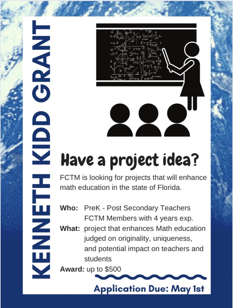 Check out our Grants and Awards page for more great opportunities like this one!
fctm.net/what-we-do/gra…
