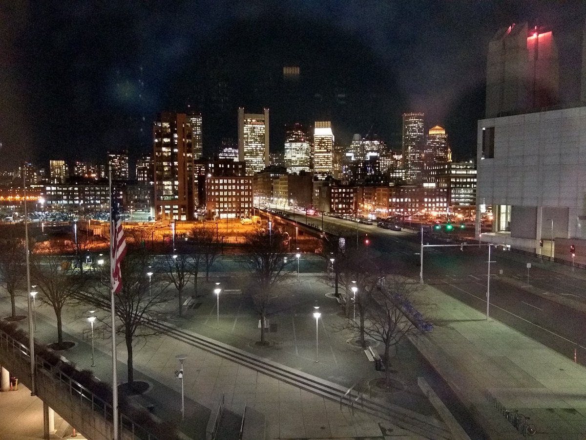 Beautiful view of nighttime Boston from the #AMS2020 centennial celebration