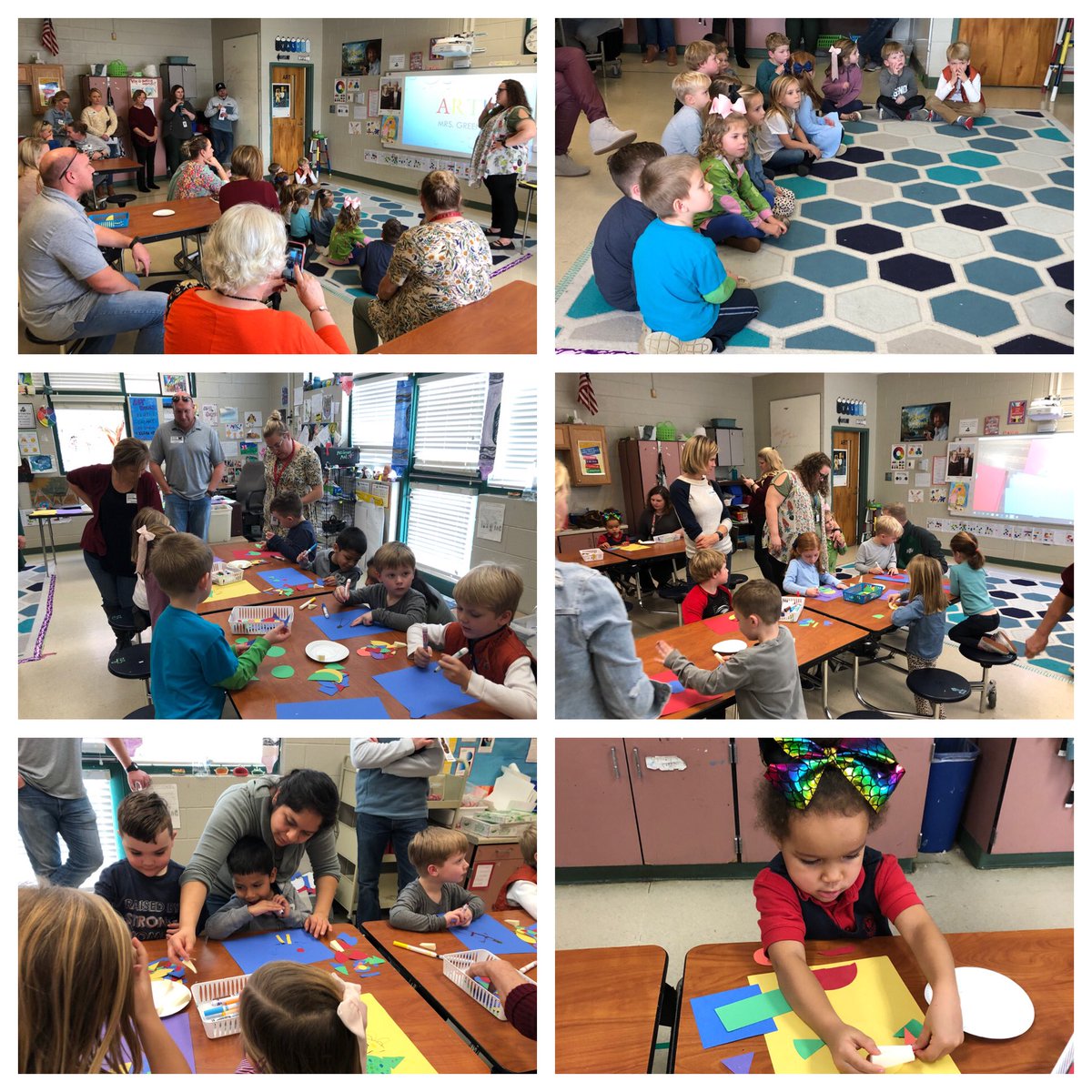 MVESGainesville's tweet image. The future is 🌟 bright with these #FutureExplorers! These PreK students and their family members enjoyed visiting @ArtMves today! If you missed today, please join us next time. @Hall_Schools