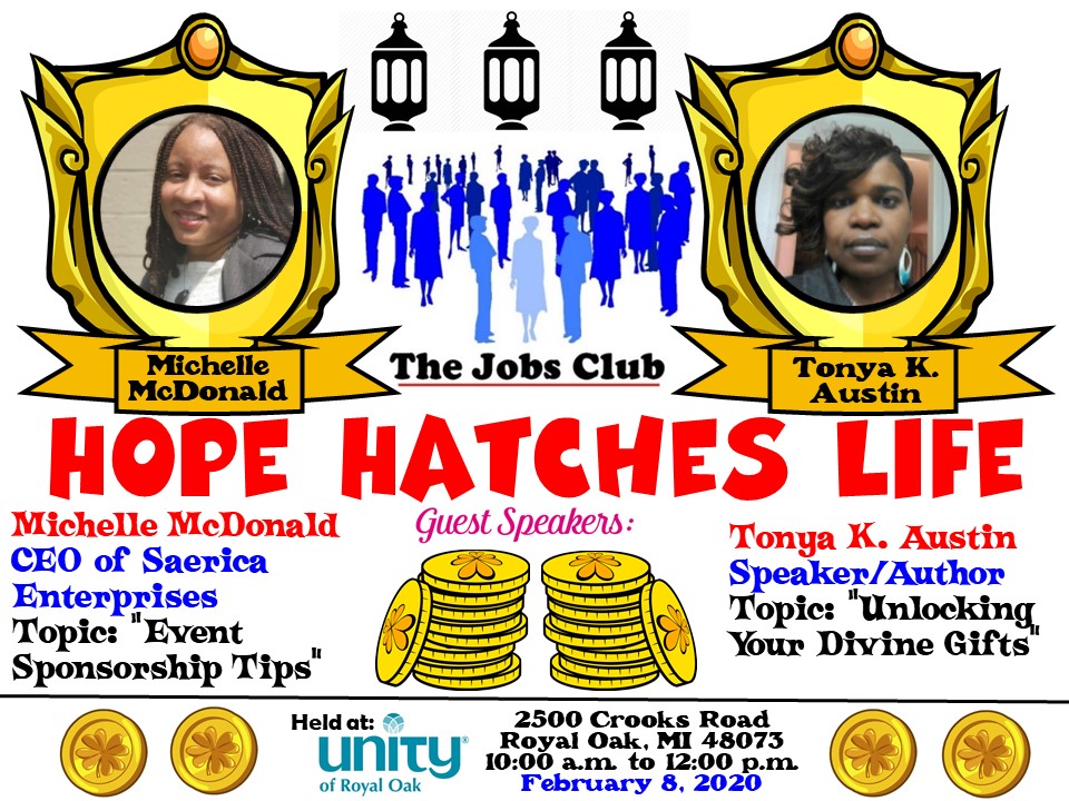 RUJobsClub's tweet photo. Jobs Club has a FREE workshop coming on February 8th! #MIJobs #MIWorks #HFChat #jobsearch #jobshop #jobloss #resume #career #network #leadchange #smallbiz #sm #marketing #usguys #Detroit #MI #Michigan #futureofwork #puremichigan #business #jobtips #interview https://t.co/qFGloXTnaV