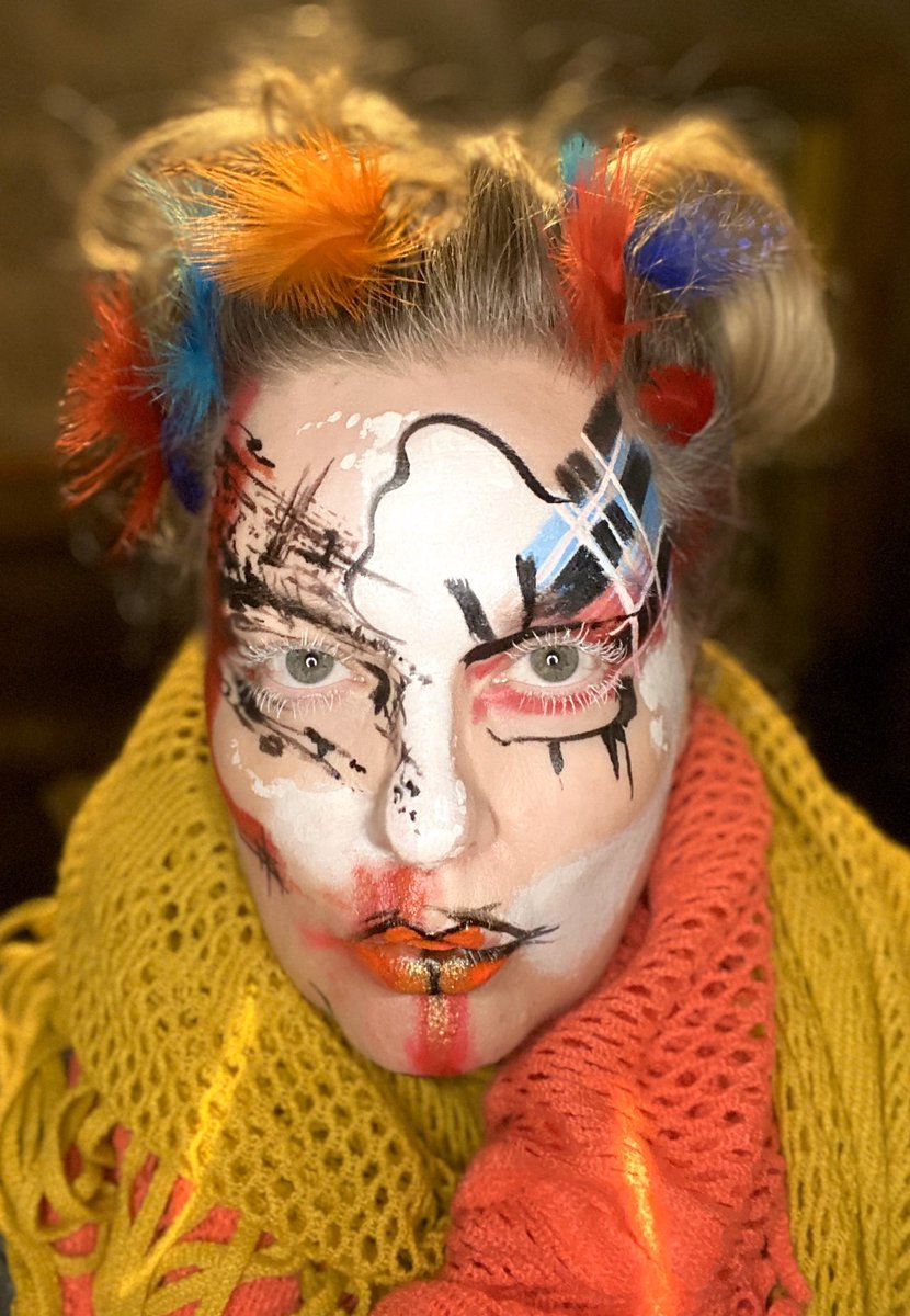 DebzFaces's tweet image. Makeup Facepaint inspired by @VivienneWestwood