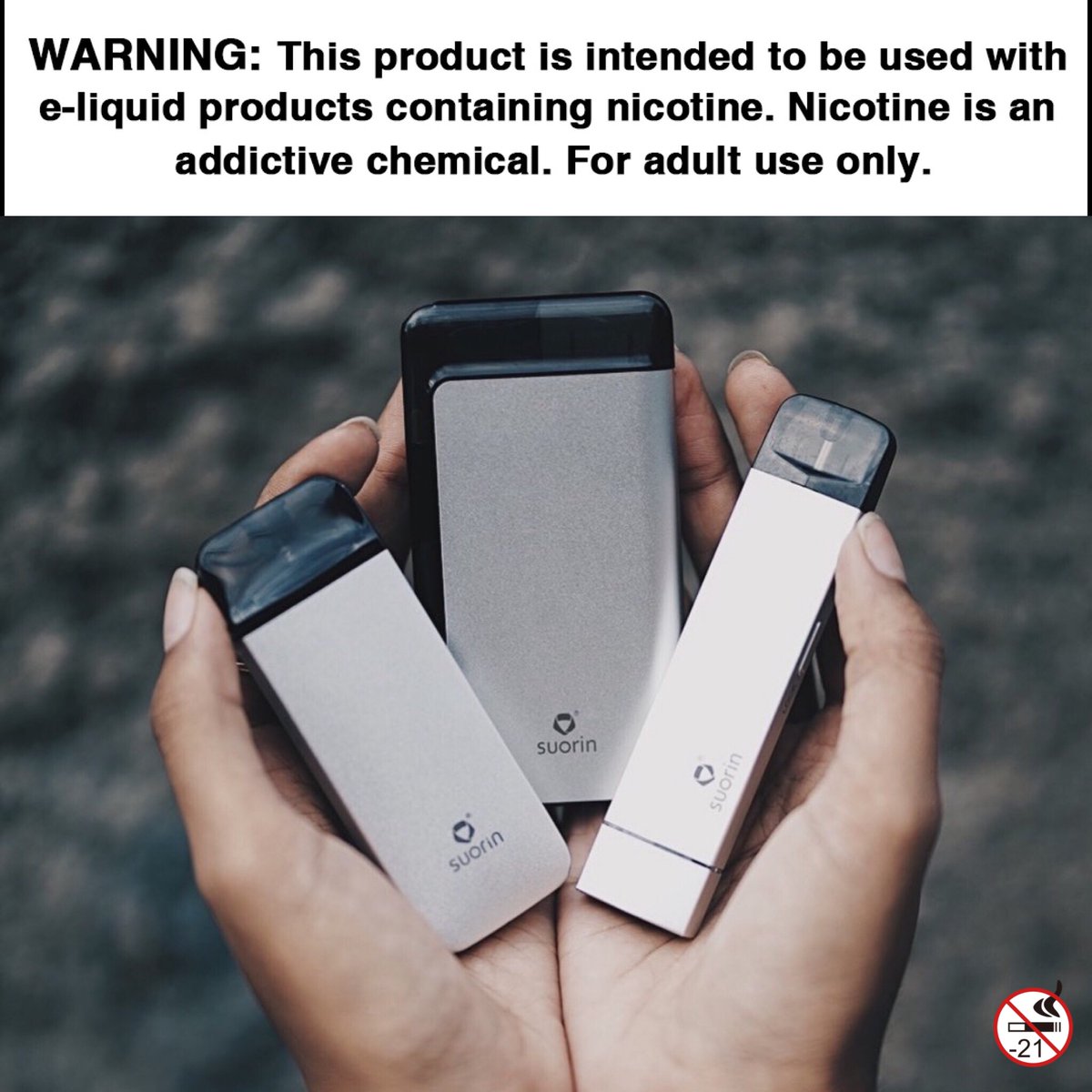 Which silver device of #Suorin is your choice?
👉 Reno
👉 Air Plus
👉 Edge

⚠️WARNING: This product is intended to be used with e-liquid products containing nicotine. Nicotine is an addictive chemical. For adult use only.

(cr. IG@jee_vanka)