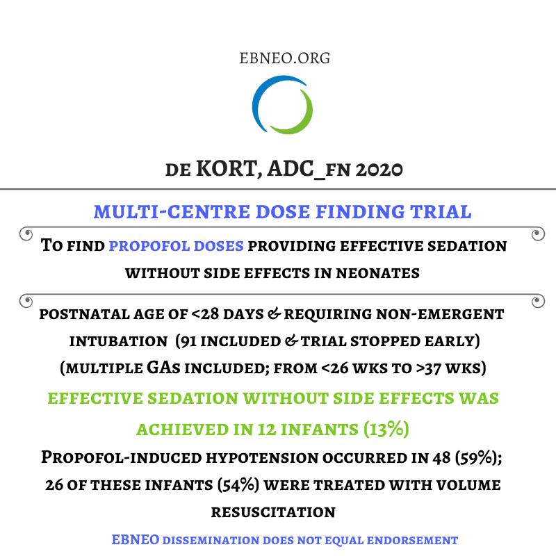 Propofol for intubation in neonates? 

Trial stopped after interim analysis due to high incidence of hypotension in participants

Published in <a href="/ADC_FN/">ADC F&N</a> 

ow.ly/d5Jj50xVIfw

#neoEBM #EBNEOalerts #FOAMneo