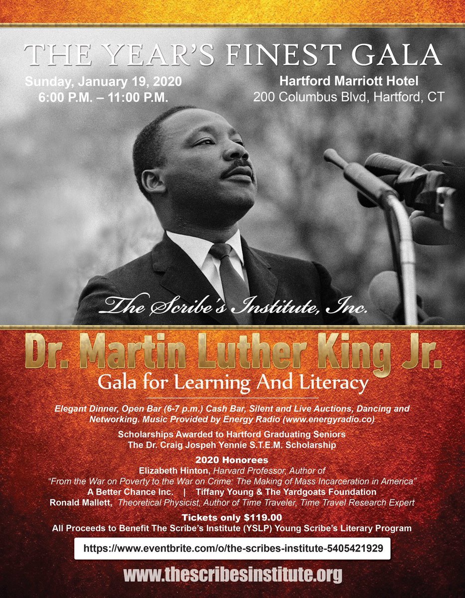 LexCampbell's tweet photo. #MLK #gala this weekend in #downtown #Hartford 10 years strong https://t.co/w2dVPzO6kw
