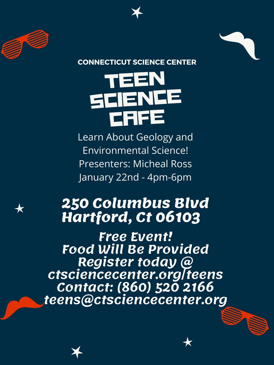 Attention all high school students!!! Learn about our earth and what it takes to support our growing population at our upcoming science cafe on 1/22/2020. Save the date and we hope to see you there!
