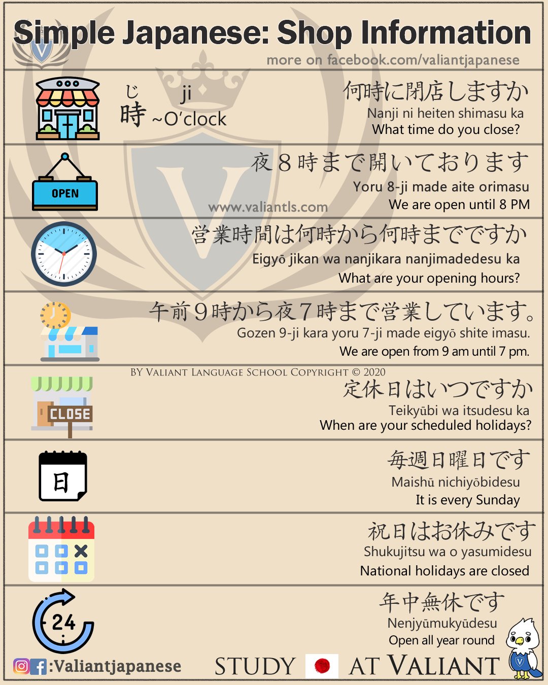 Valiant School Simple Japanese Shop Information Grab Your Basic Japanese Conversation Book T Co Cu1swcsn7u