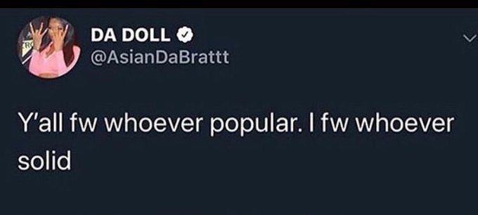 Know this . You can have the fame and the name https://t.co/0SwduaMyBM