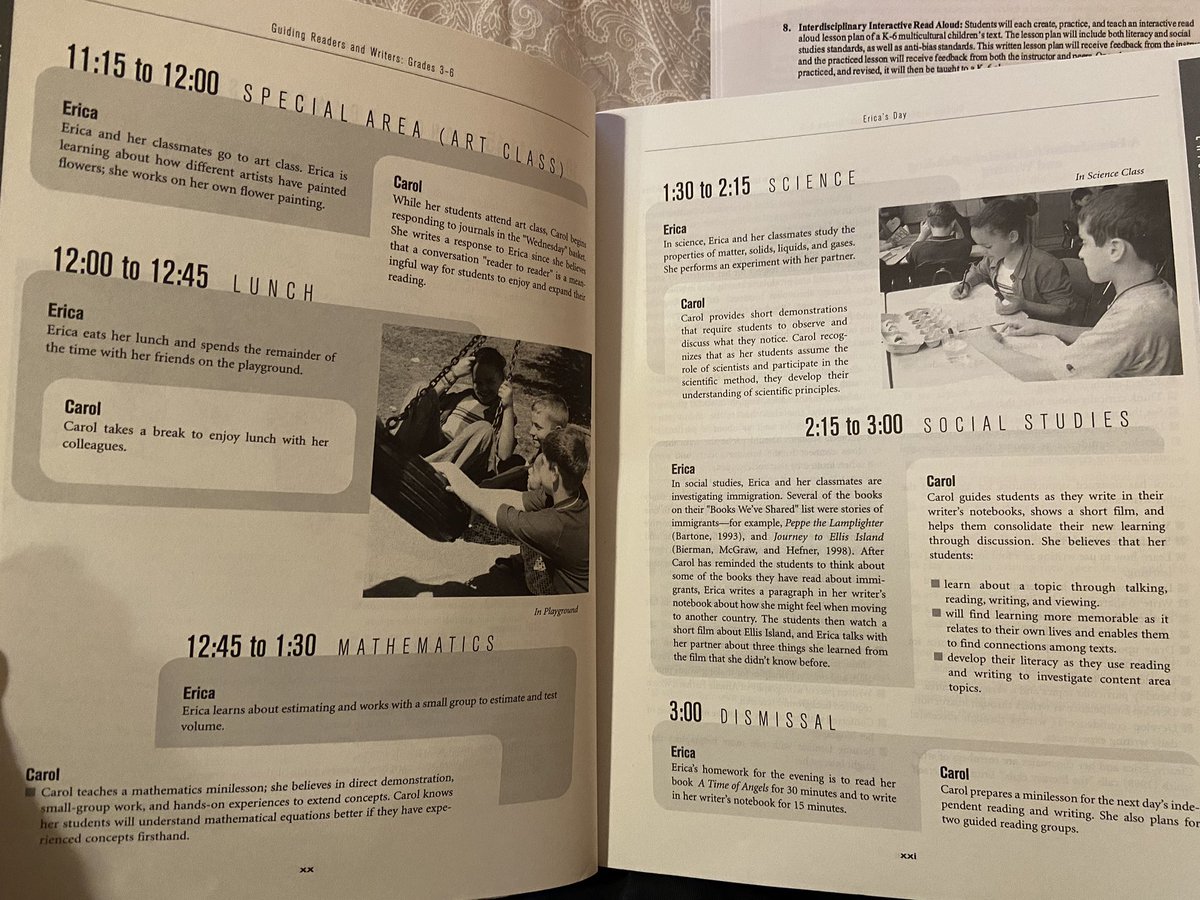 HannahVeit2's tweet photo. I really enjoyed reading the beginning of the book “Guiding Readers and Writers” by Irene Fountas and Gay Pinnell. One skill I want to use from this book is how scheduled out the day is for the students. I am a very details-oriented person so this book is very helpful. 1-15-20 https://t.co/Pl9bVGdsYl