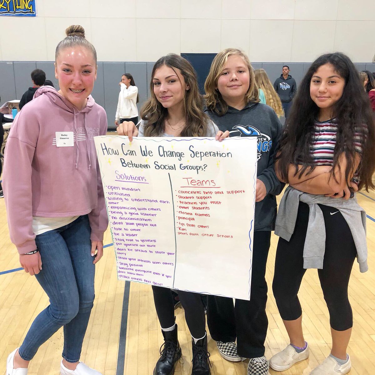 MNMSorg's tweet image. Valley View Middle School kicking off the semester with a week of Changemaking! These Vikings are ready to lead their peers and leave a legacy of positive change on campus🙌