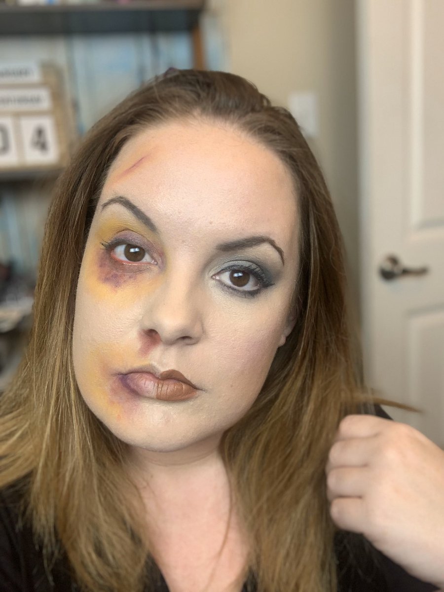 “I’m okay”.  Some times it true, sometimes it’s not.  Still bruised but healing.  No longer bleeding but still cut.  Each day I get stronger.  Each day I get better.  #miscarriage #makeupartisty.  Look done entirely with @jamescharles palette