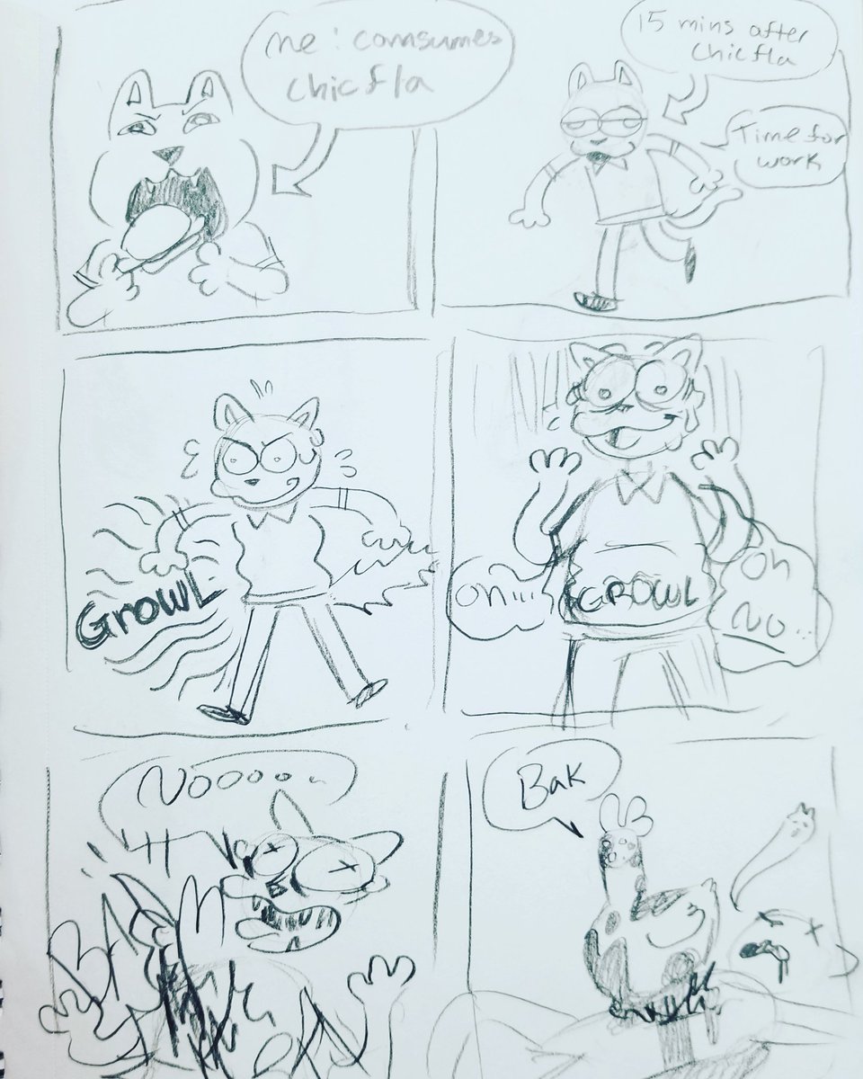 kat_scratch_fev's tweet photo. Local chicken restaurant hasn't been sitting well with me🤢
#comic #comicart #comicjournal #dailyjournal https://t.co/B3jgtwFY6m