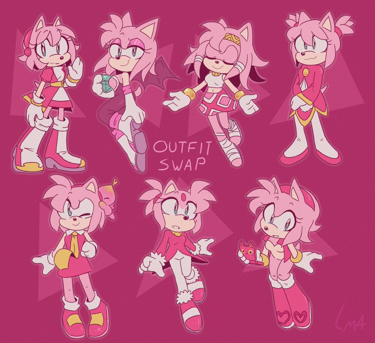 kalanit_saidon's tweet photo. Rouge Amy trend taken to the next level #SonicTheHedgehog #fanart https://t.co/rhOWD7lkdk