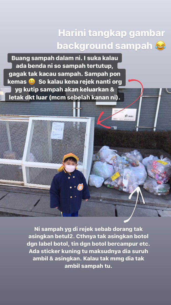 16/1/20Harini tak follow langsung menu kindy. Sebab menu harini complicated sikit, malas nak buat (dan study) masak2 jepun tu Tadi tangkap gambar Uwais background sampah hahahah