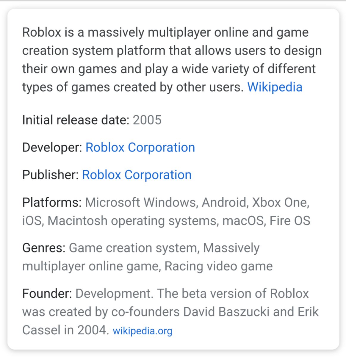 roblox games wikipedia