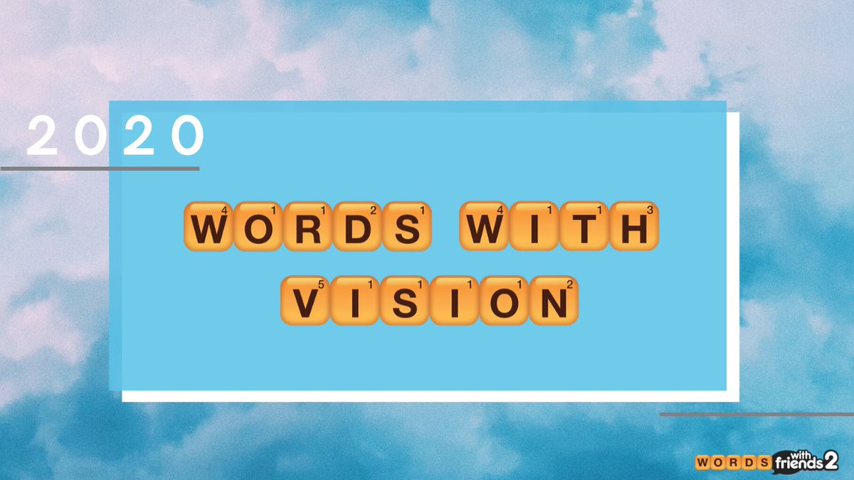 zynga's tweet photo. Zynga has partnered with visionaries, activists and innovators to share #WordsWithVision for 2020. Follow our social channels over the next 20 days for inspiring insights and share your own #WordsWithVision with us! https://t.co/qyZ592zXBb