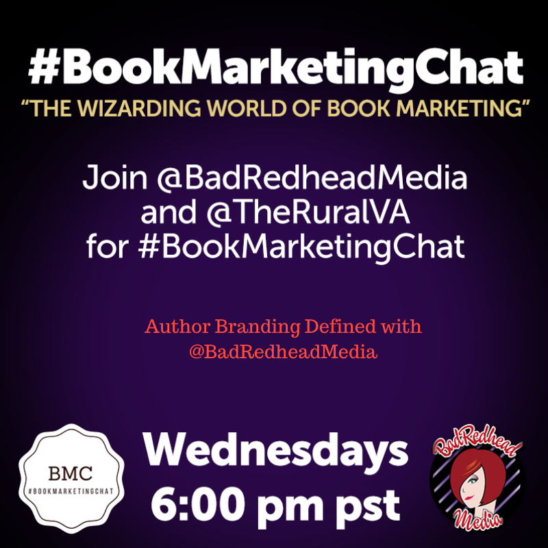 RachelintheOC's tweet photo. So in about 30 minutes, I'm doing #BookMarketingChat over on my @BadRedheadMedia stream. If you want to learn about author branding, come on over. Just type in the hashtag to follow along, ask questions, whatevs. 

I do this chat weekly to help writers. Different topics weekly. https://t.co/oQ5IeIXbyn