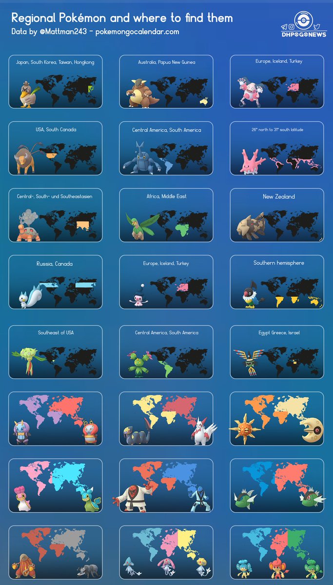 Iv Coord Updates Pokemongo Infographic All Regional Pokemon And Where To Find Them Pokemongo Iv Coord Updates Pokemongo Infographic All Regional Pokemon And Where To Find Them Pokemongo