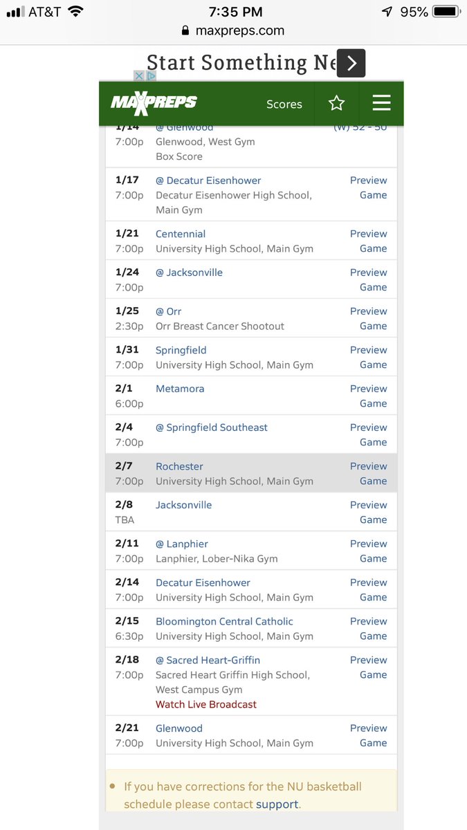 UHigh4's tweet photo. Schedule for the rest of the season https://t.co/3YFhXm6siK