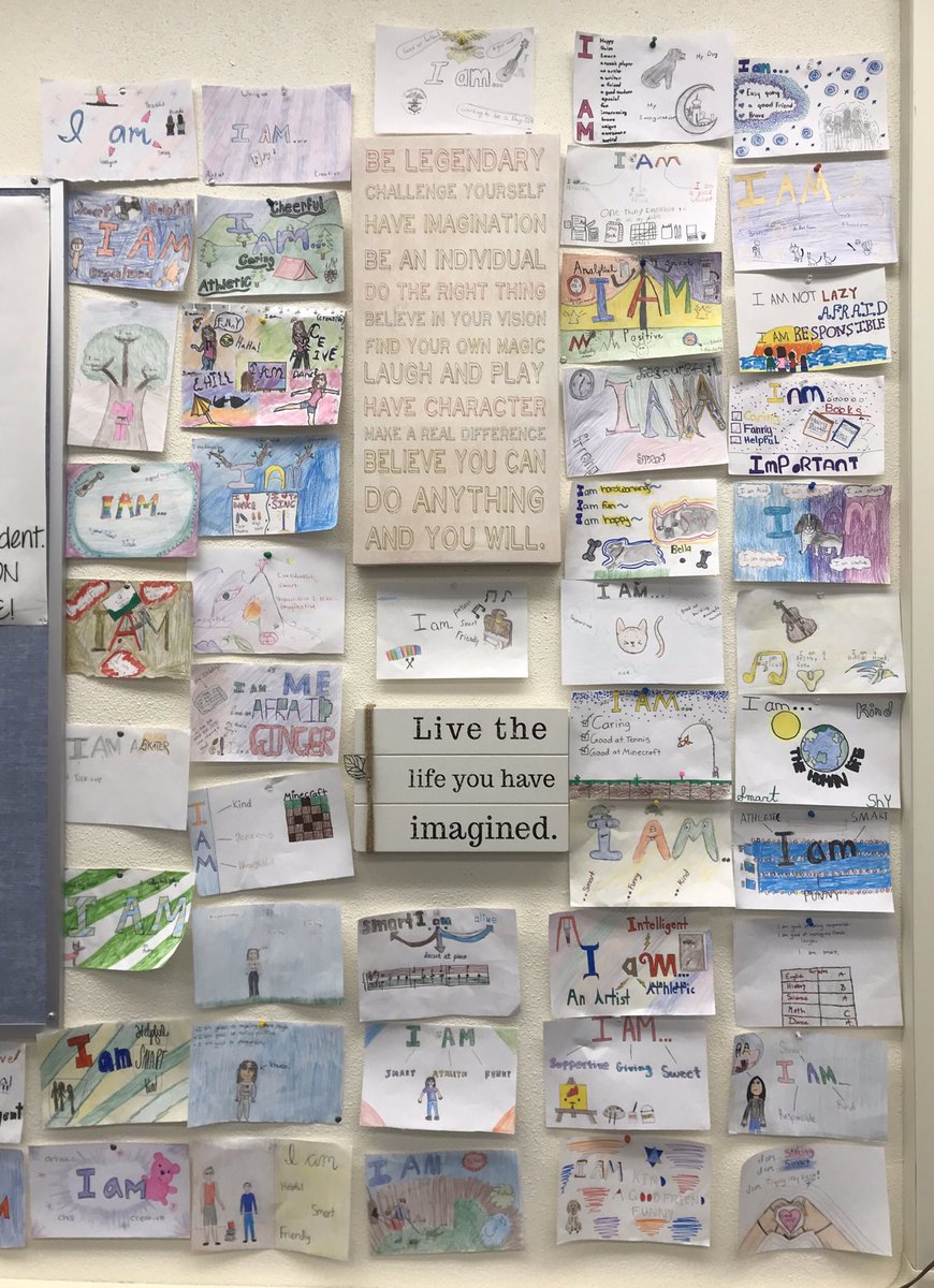 My students started the second semester with positive I am statements. <a href="/hillsideSTEAM/">Hillside Academy</a>