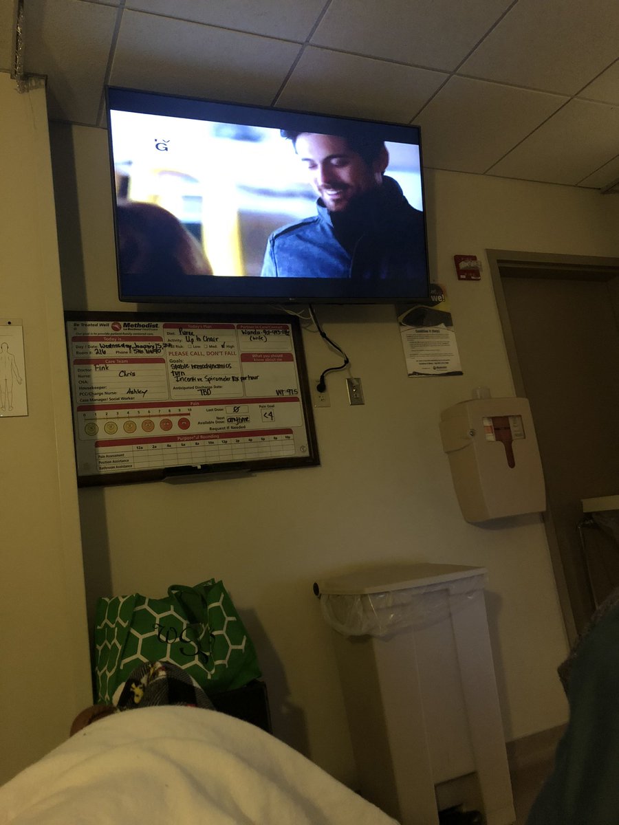 Randiheartie's tweet image. Sitting at the hospital with daddy watching #awinterprincess with the incredibly handsome @ChrisMcNally_ on @hallmarkchannel ! Thank you all for your continued prayers for daddy. He is doing much better but still struggling with building strength. #hallmarkies #hearties