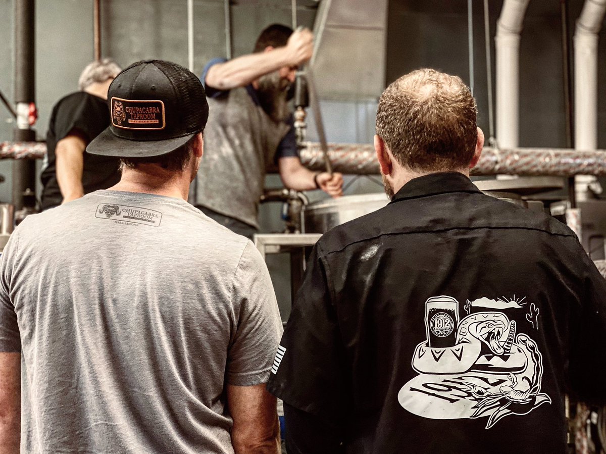 Another collabrewation in the books... 💯 So excited to have brewed with <a href="/ChupacabraTap/">Chupacabra Taproom</a> today! A raspberry fruited sour coming your way during <a href="/AZBeerWeek/">Arizona Beer Week</a> ! 🩸 #Gose Or #Goat ?