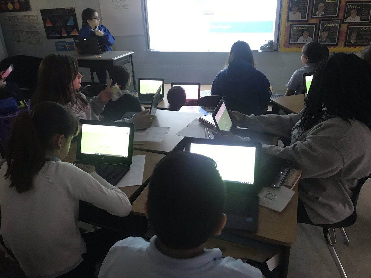 misskotowski's tweet photo. Reviewing the Greek and Latin roots we’ve been learning all year with kahoot. We can derive the meanings of new words using roots! @harryefryschool #frypossibilities https://t.co/4sjKdnpVfS