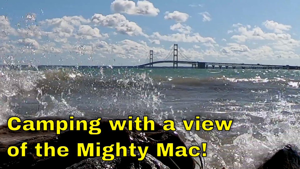 Trekersorg's tweet photo. Straits State Park is located just across the Mackinac Bridge when crossing from MI's Lower Peninsula to its Upper Peninsula. It offers a great view of the bridge and has the Father Marquette Memorial. Video: https://t.co/XSwczZotjL #hikecampgo #mistateparks #mistateparks100 https://t.co/ZCB1raaG0e
