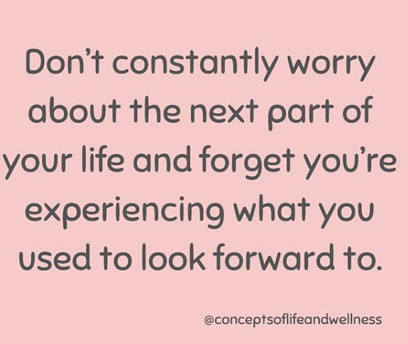 CWellnesss's tweet photo. Don't constantly worry about the next part of your life and forget you're experiencing what you used to look forward to.
#dailymotivation #gratitude https://t.co/7ptZCp9lyE